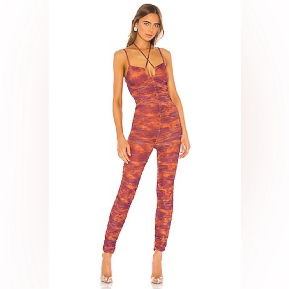 I.AM.GIA Pink and Orange Strappy Jumpsuit